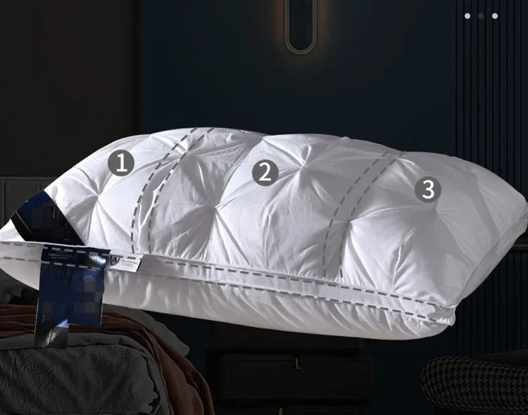 High quality sleep pillow Deep sleep neck pillow does not collapse high pillow Soft cotton pillowcase hotel bed pillow seri