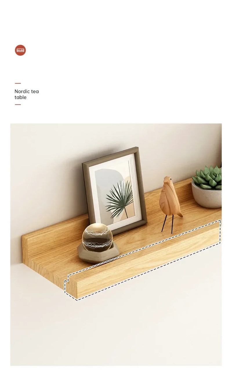 Wood Display Stand Wall-mounted Doll Display Stand Bathroom Floating Shelves Organizer Creative Bookshelf Living Room Decoration