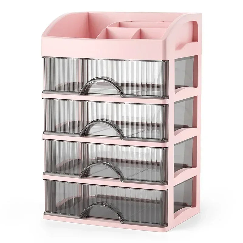 2025 Drawer style Storage Box Transparent Jewelry and Skincare Storage Box Large Capacity Desktop Items Dustproof