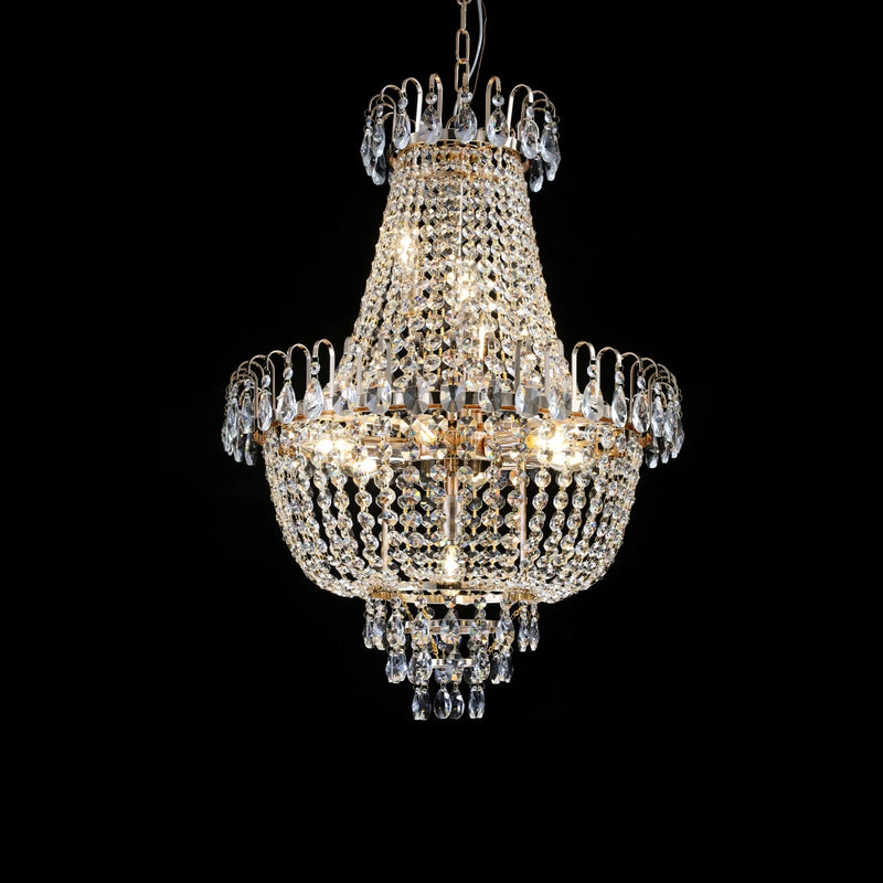 Modern Gold Crystal Chandelier - Elegant Ceiling Light for Home Décor Arrival 5-10 days