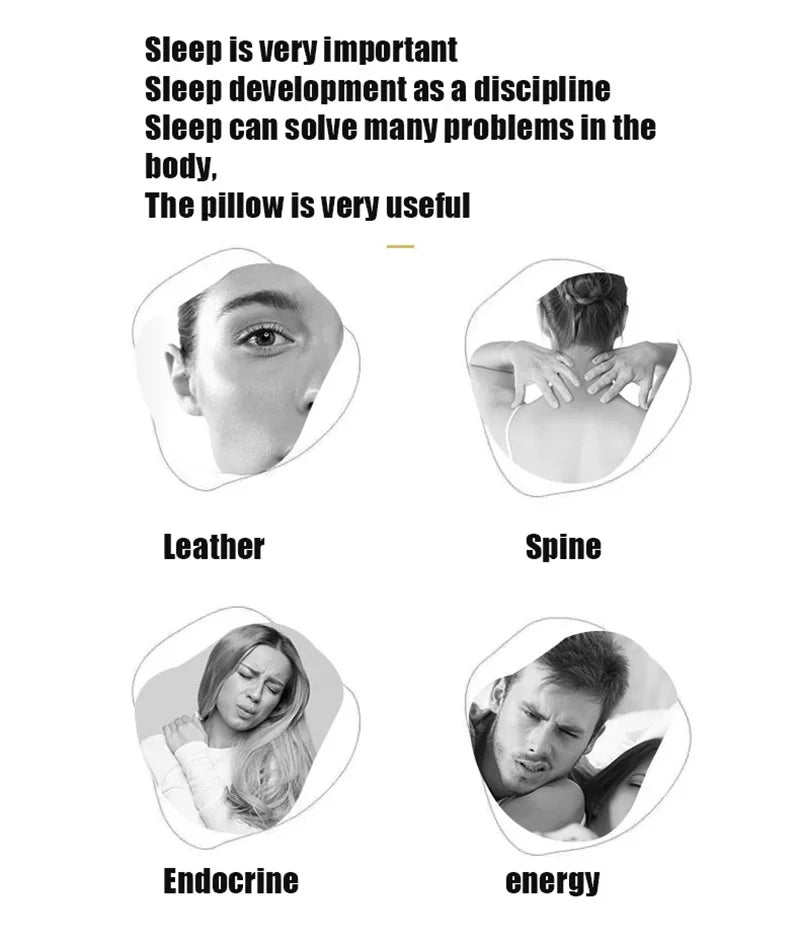100% Pure Natural Latex Pillow for Neck Pain Relieve Sleep Orthopedic Pillows Comfortable Breathable Cervical Health Care Pillow