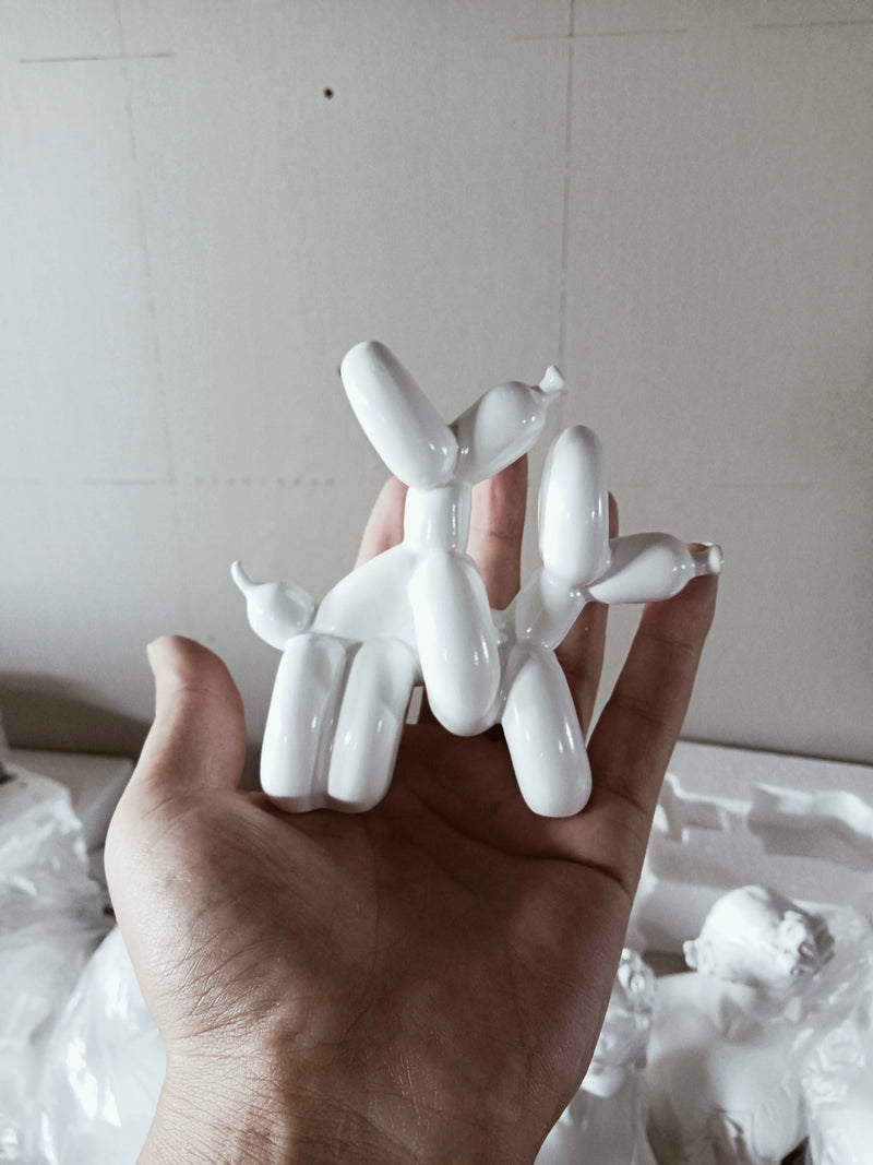 Balloon Dog Poop resin animal sculpture home decoration resin craft office decoration three-dimensional black gold