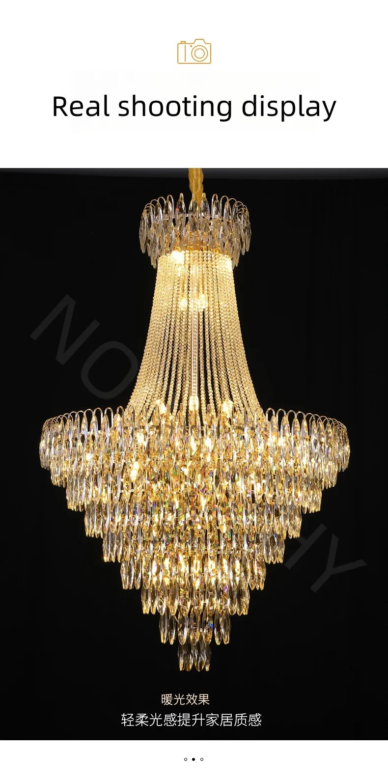 Nordic Modern Crystal Chandelier Wedding Hall Villa Hotel Hall Living Room Home Decoration Ceiling Light Luxurious Pendent Lamp.this beauty will arrive 22-44 days
