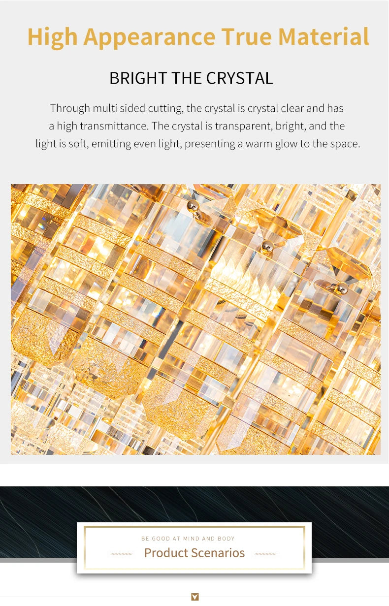 European Duplex Chandelier Luxury Hotel Lobby Loft Crystal Light Creative Personality Villa Living Room Stairwell Big Hanging, this Beauty ships from Europe, Arrival 29- 42 days