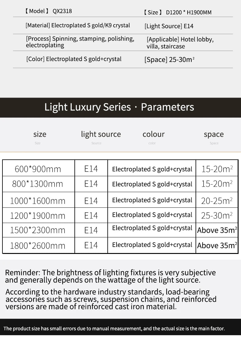 European Duplex Chandelier Luxury Hotel Lobby Loft Crystal Light Creative Personality Villa Living Room Stairwell Big Hanging, this Beauty ships from Europe, Arrival 29- 42 days