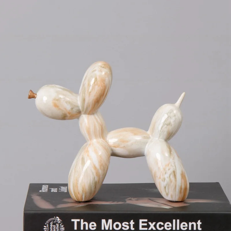 Nordic Exquisite dog Statue Living Room Office Sculpture Home Ornaments Accessories Desktop Decoration 