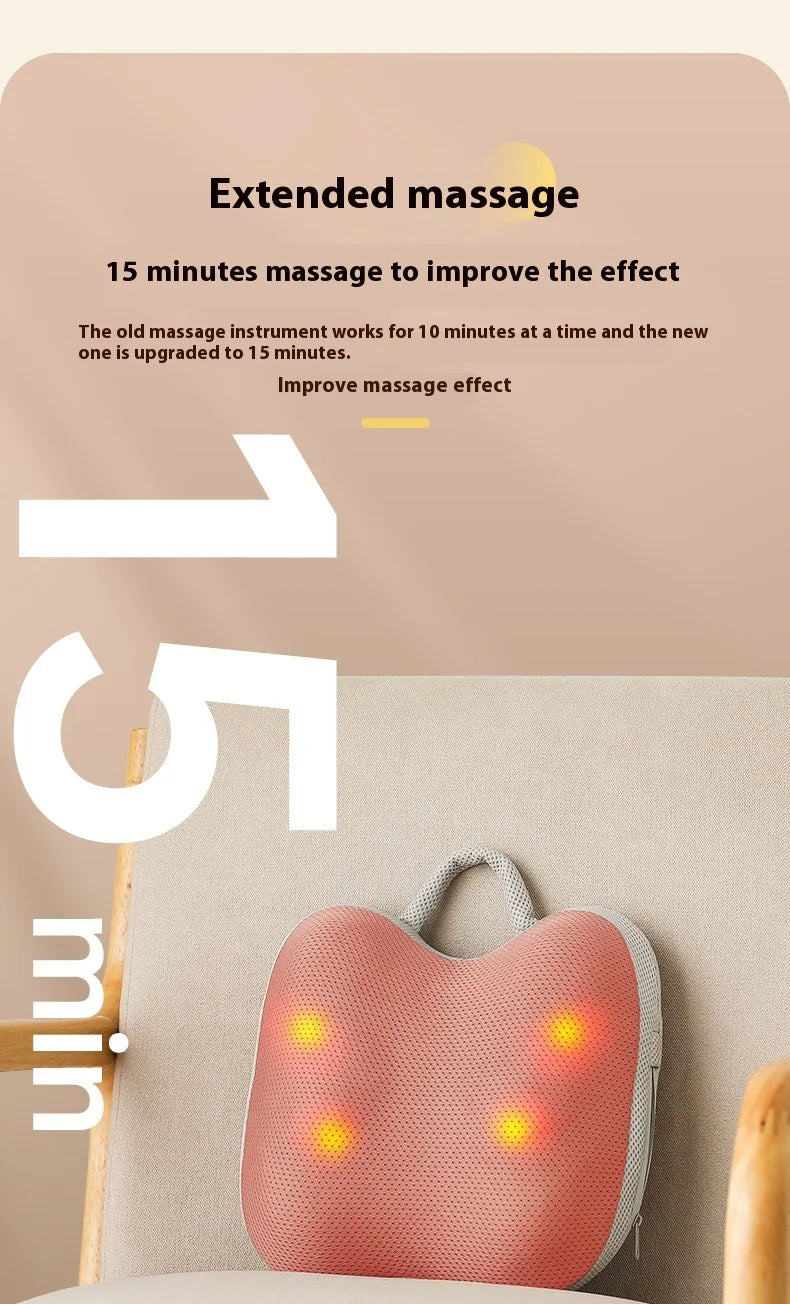Hot Cervical Vertebra Massager Neck And Shoulder Waist And Back Legs Massage Pillow Car And Home Use Multi Functional Electric