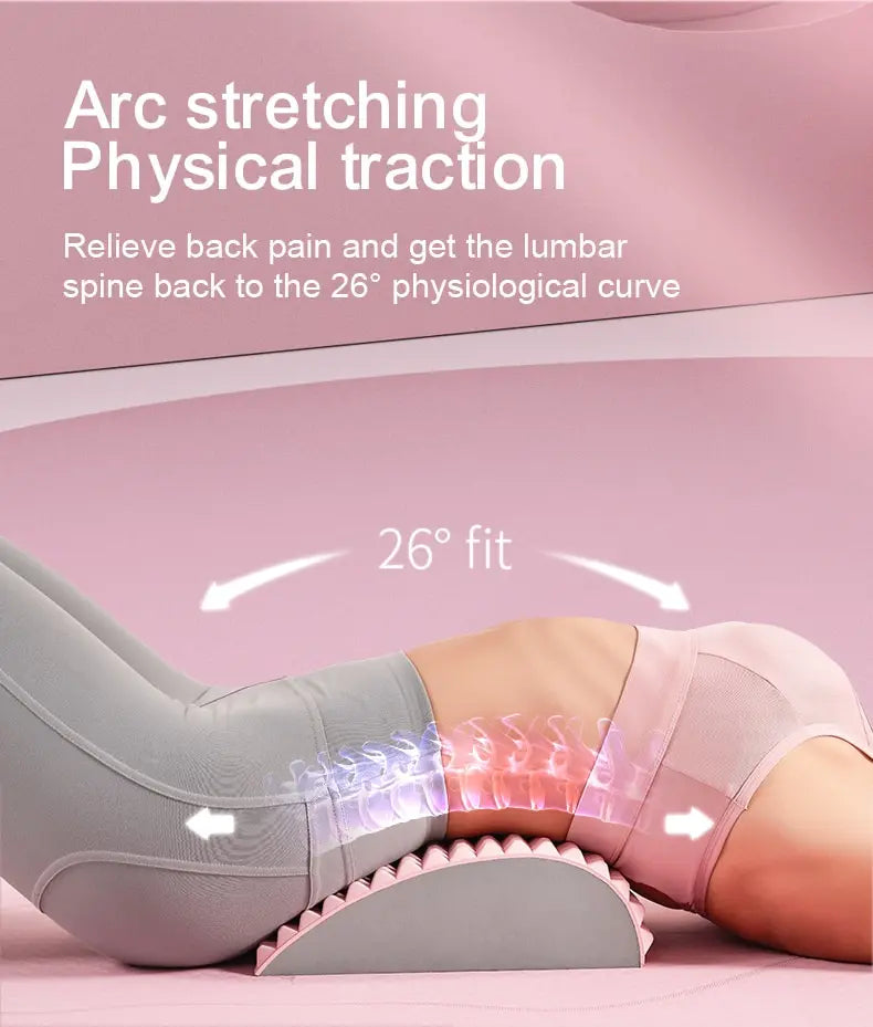 Back Stretcher Pillow Neck Lumbar Support Massager for Neck Waist Back Herniated Disc Pain Relief Massage Relaxation Tools