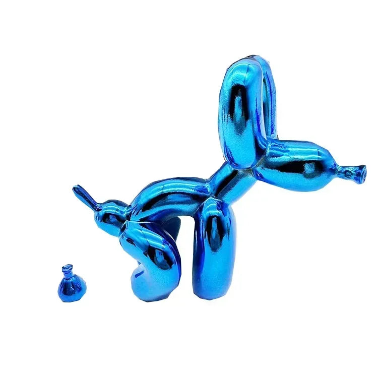 Poop Dog Balloon DogS Ornament Home Decoration Room Trendy Play Resin Electroplating Crafts New Product Desk Accessories
