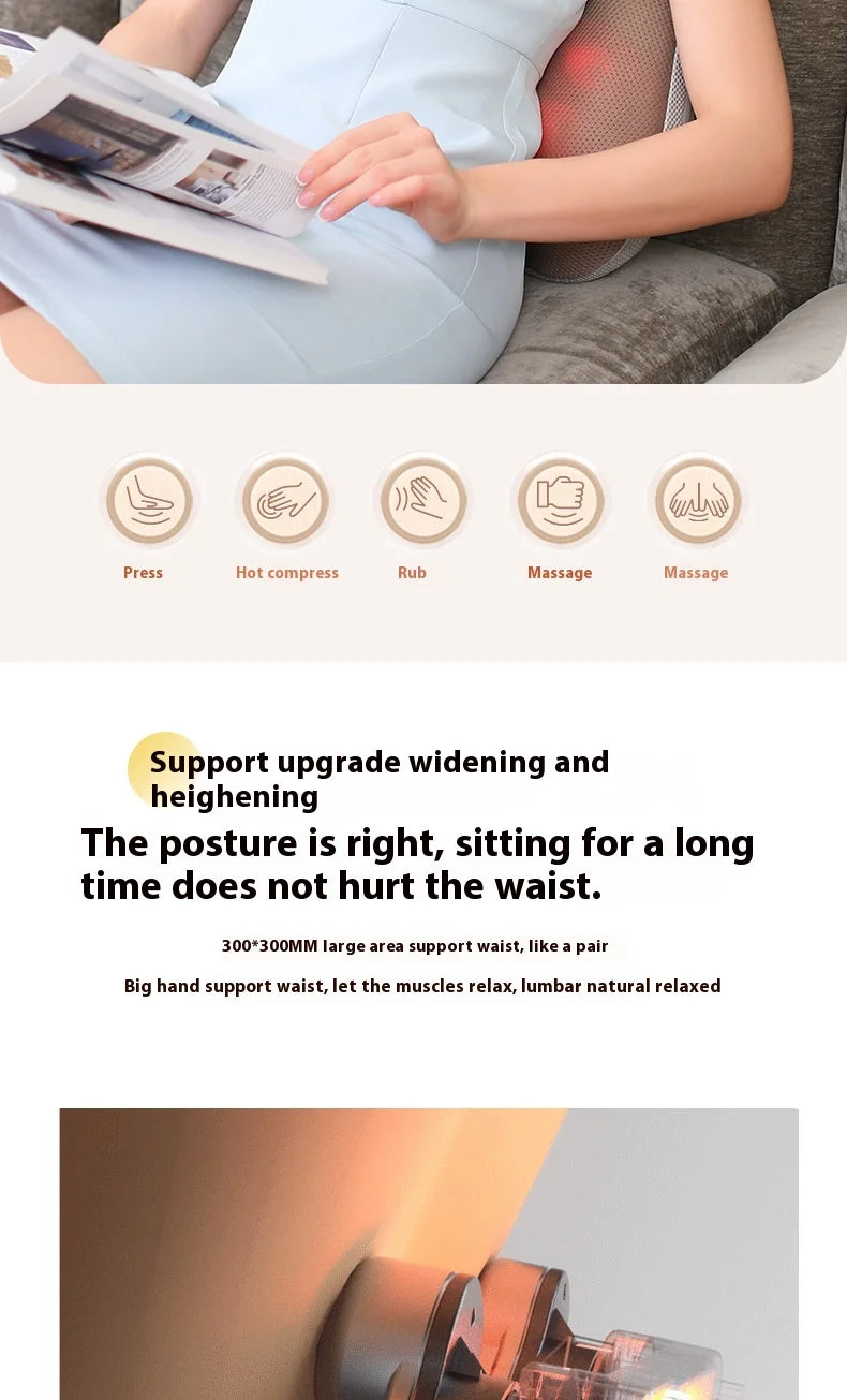 Hot Cervical Vertebra Massager Neck And Shoulder Waist And Back Legs Massage Pillow Car And Home Use Multi Functional Electric