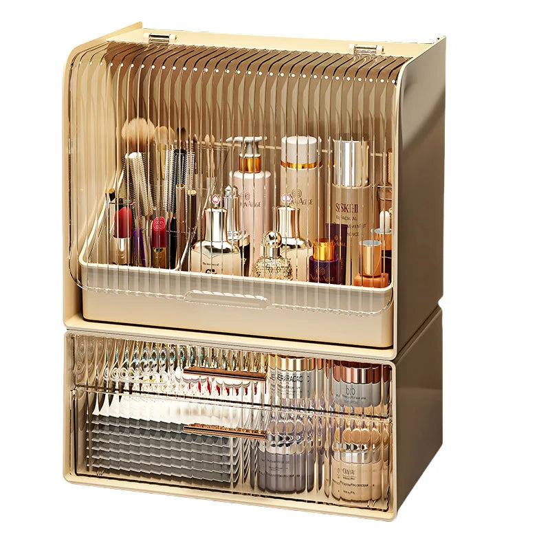 Cosmetics Storage Box Dresser Skin Care Products Shelf Lipstick Makeup Brush Desktop Large Capacity Organizing Box