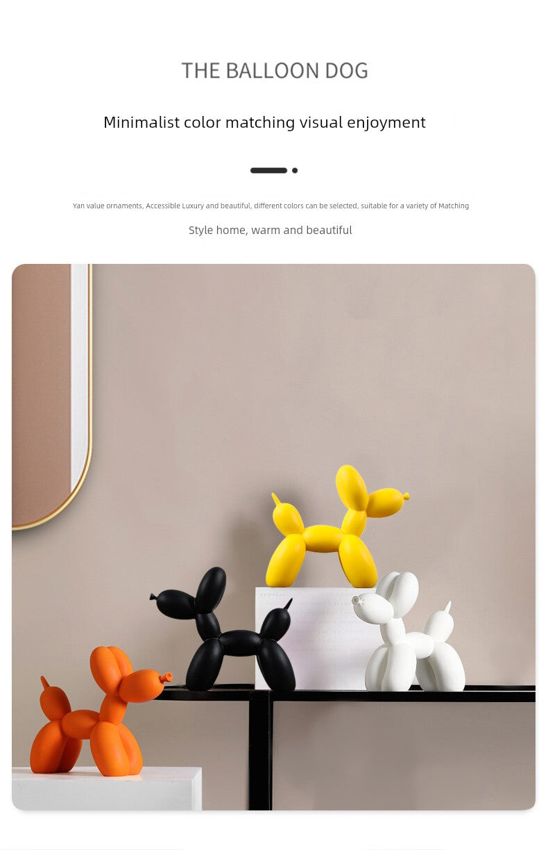 Nordic Ornaments Living Room Bedroom Cartoon Animal Balloon Dog