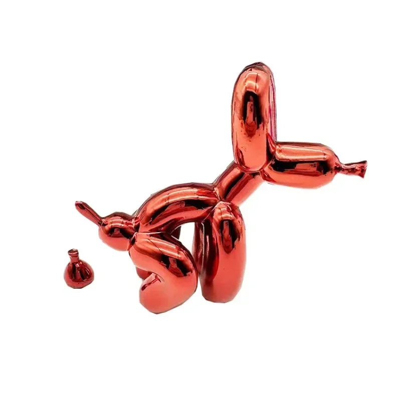 Poop Dog Balloon DogS Ornament Home Decoration Room Trendy Play Resin Electroplating Crafts New Product Desk Accessories