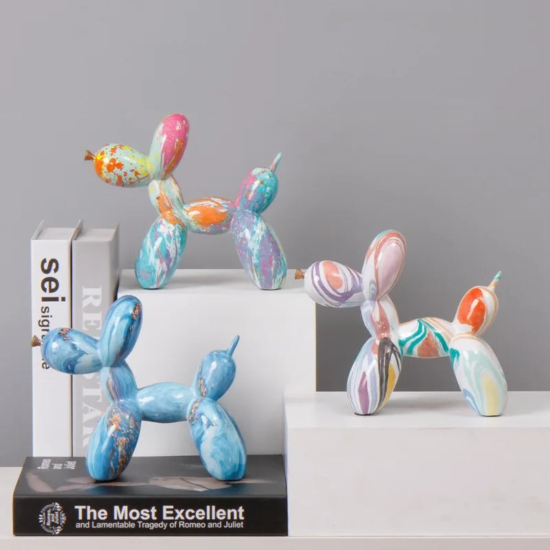 Nordic Exquisite dog Statue Living Room Office Sculpture Home Ornaments Accessories Desktop Decoration 