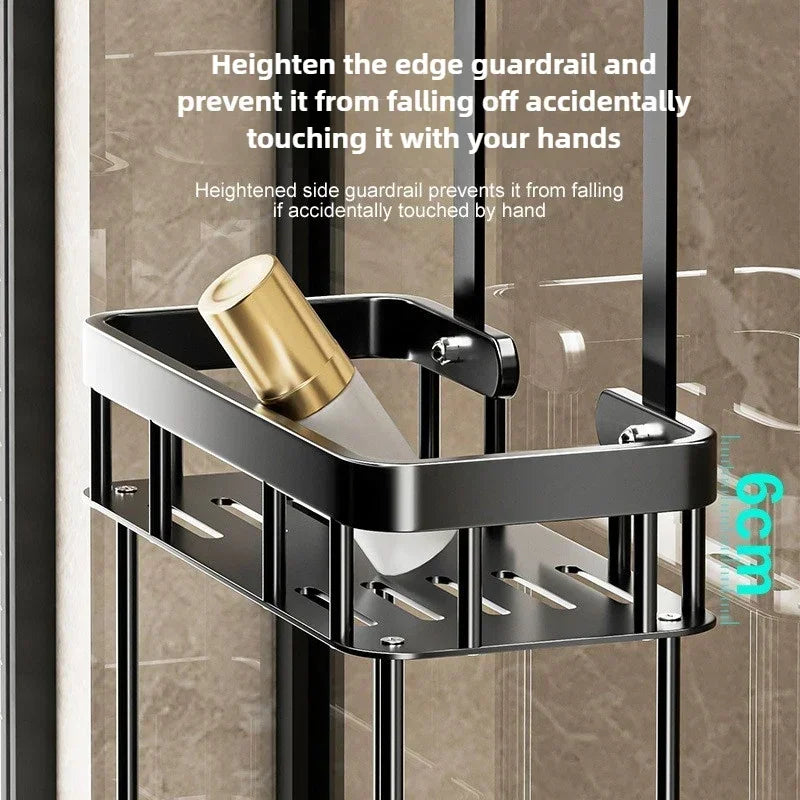 Bathroom Storage Rack Over The Door Shower Caddy Bathroom Hanging Shelf Double Layer Shower Shelf Bathroom Caddy Organizer