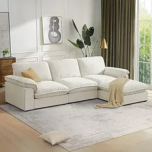 Modular Sectional Sofa Deep Seat Cloud Couch with Reversible Chaise L Shaped Couch
