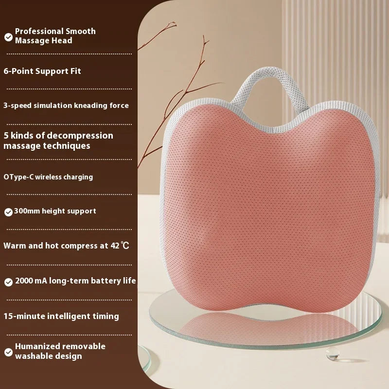 Hot Cervical Vertebra Massager Neck And Shoulder Waist And Back Legs Massage Pillow Car And Home Use Multi Functional Electric