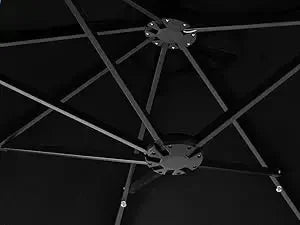 Patio Umbrella 15x9FT LED Double-sided with UPF50+ and Wind-Resistant Design, (No Base), Effortless Operation Outdoor Umbrella