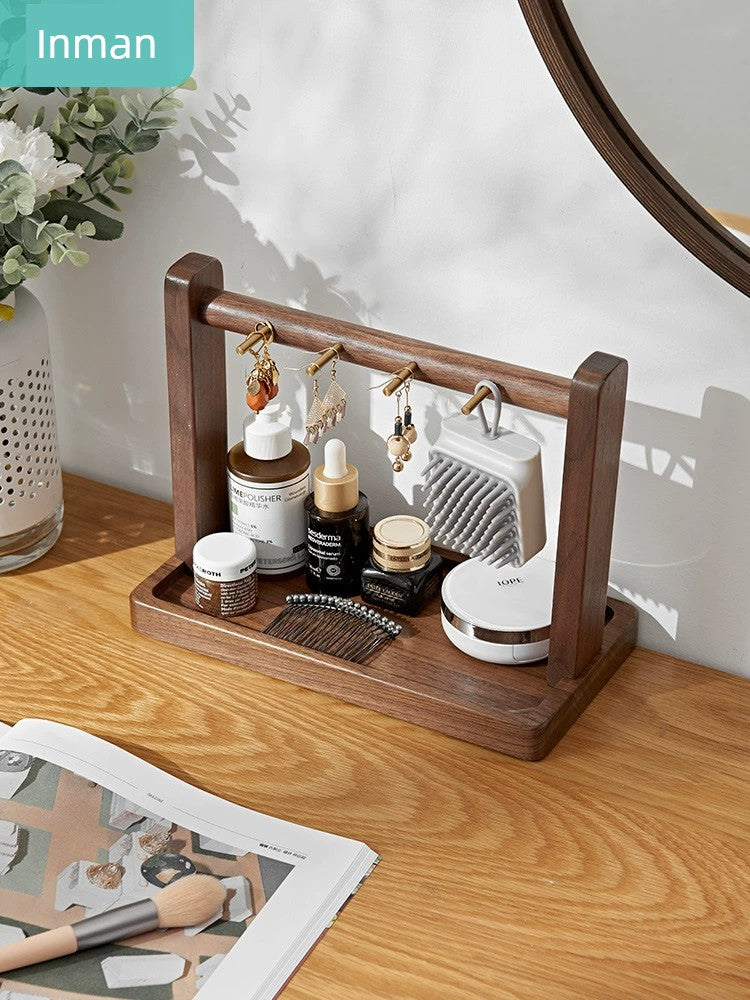 Solid Wood Key Holder Doorway Entrance Shoe Cabinet Door Decoration Desktop Storage Rack Storage Box Tray