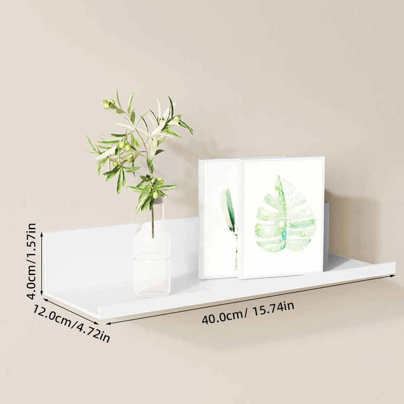Brushed Black White Bathroom Storage Rack 30-50cm Modern Bathroom Shelves Kitchen Wall Shelf Home Accessories