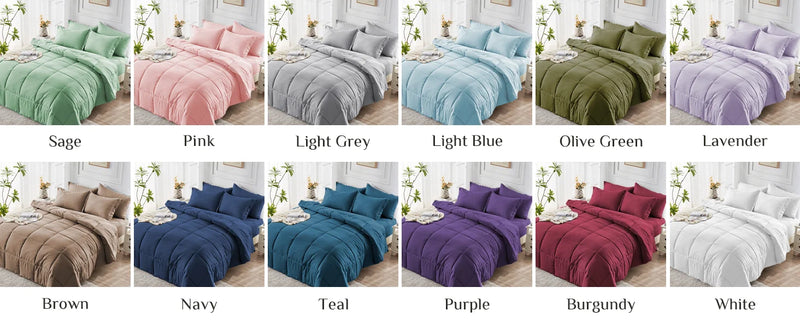 JOLLYVOGUE California King Comforter Set, Ultra-Soft Cal King Comforter Set, California King Size Comforter Set, Goose Down Alte