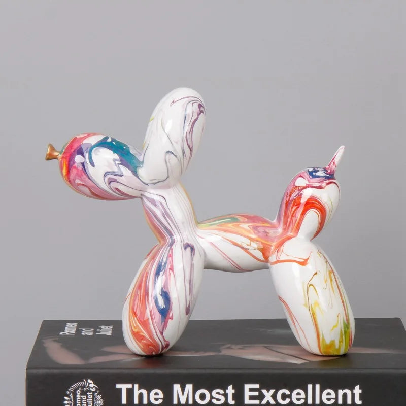 Nordic Exquisite dog Statue Living Room Office Sculpture Home Ornaments Accessories Desktop Decoration 