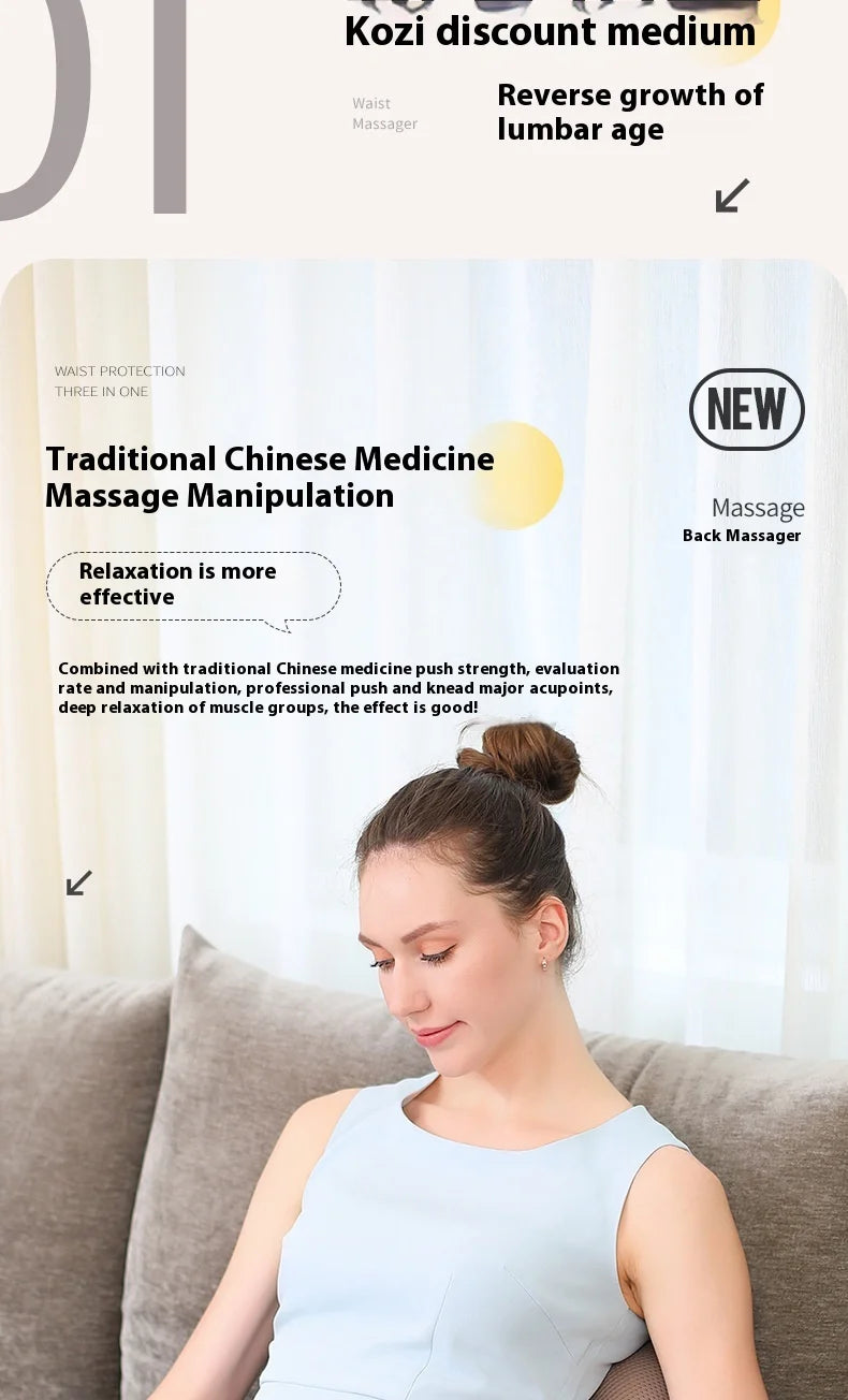 Hot Cervical Vertebra Massager Neck And Shoulder Waist And Back Legs Massage Pillow Car And Home Use Multi Functional Electric
