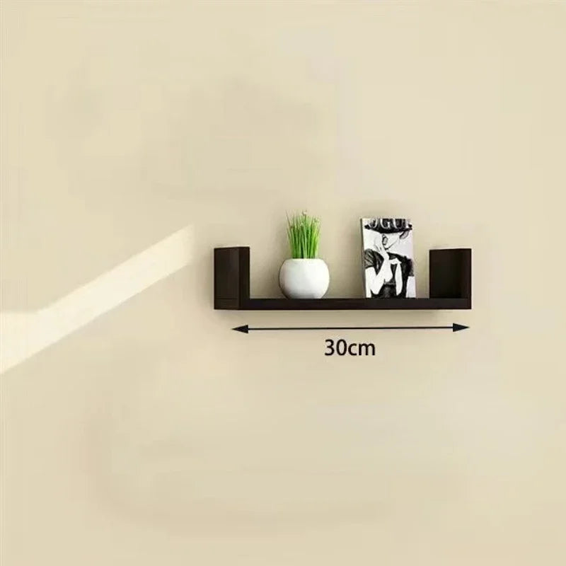 Wood Wall Shelves Floating Wall Self Kitchen Organizer Book Shelf Decor Art Decor Home Storage Shelfing Bag Display