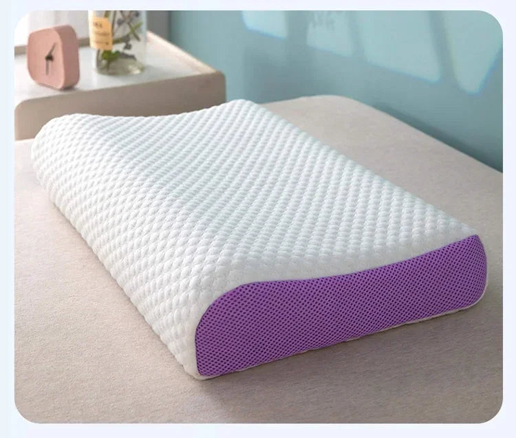 Pectin Pillow Breathable Air Layer TPE Pillow Washable with Water, Zero Pressure Cervical Neck Pillow Latex Adult Single Pillow