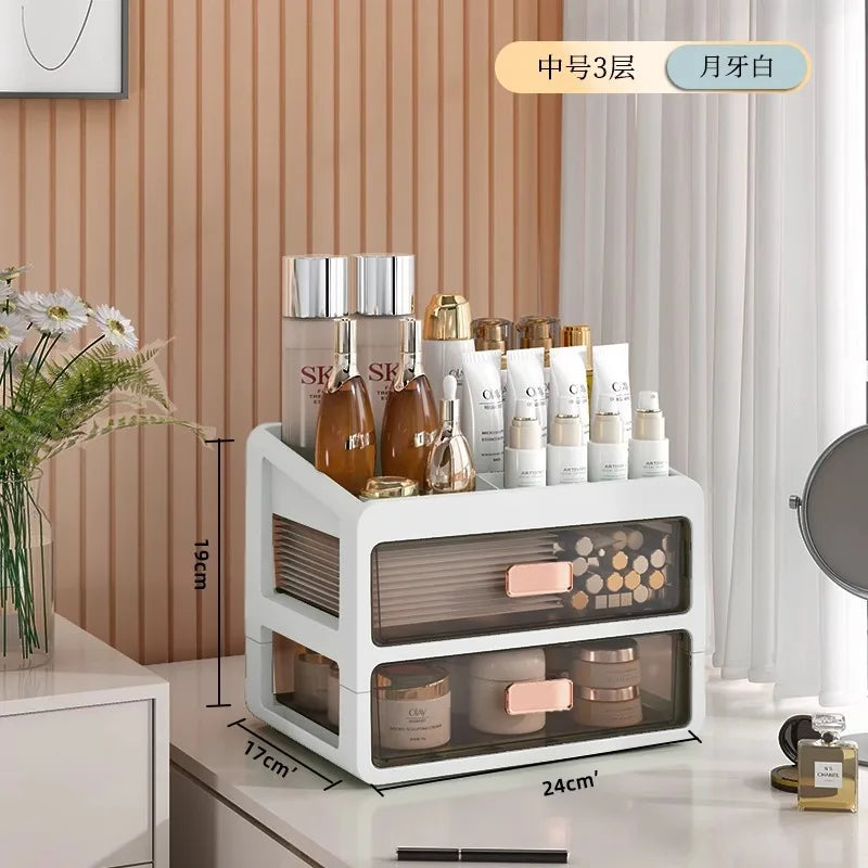 Multi-functional Makeup Organizer Cosmetic Storage Makeup Skincare, Desk or Office organization