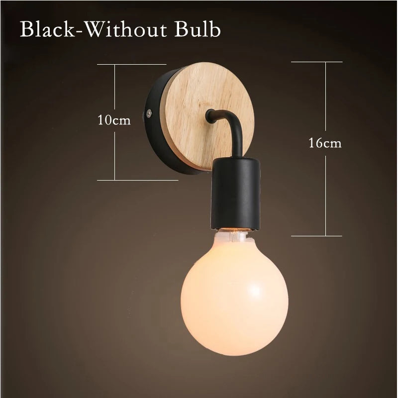 Retro Hemp Rope Wall Lamps E27 Iron Indoor Lamp Holder For Aisle Entrance Corridor Bedside Light AC90-265V Decoration Fixture