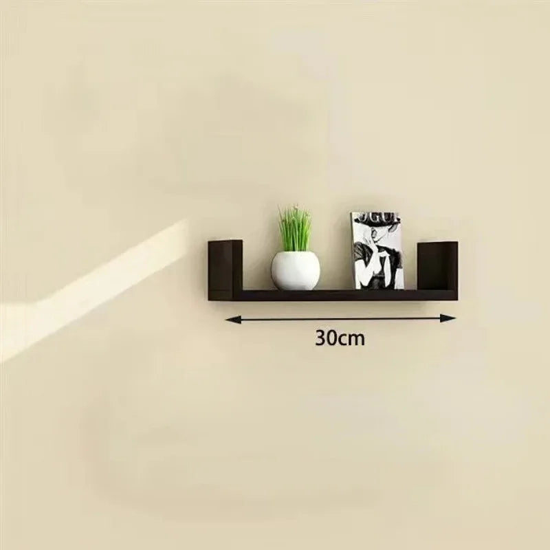 Wood Wall Shelves Floating Wall Self Kitchen Organizer Book Shelf Decor Art Decor Home Storage Shelfing Bag Display