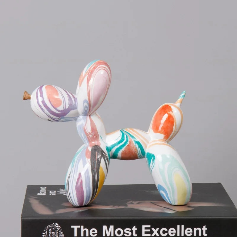 Nordic Exquisite dog Statue Living Room Office Sculpture Home Ornaments Accessories Desktop Decoration 