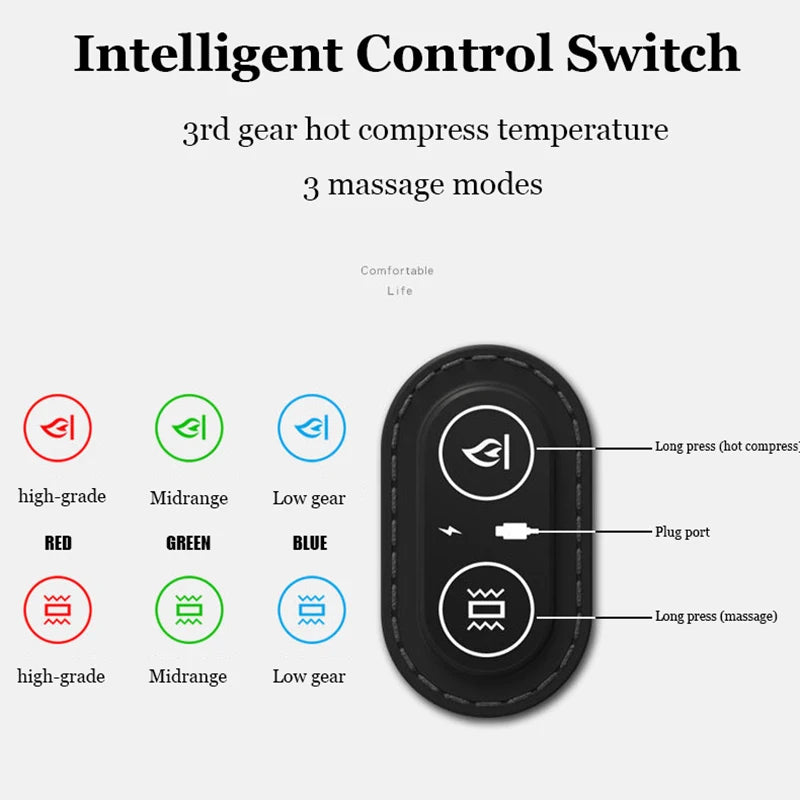 Lumbar Pillow Waist Protcetion New Multifunctional Electric Massage Relax Cushion Ergonomically Designed Waist Support Pad