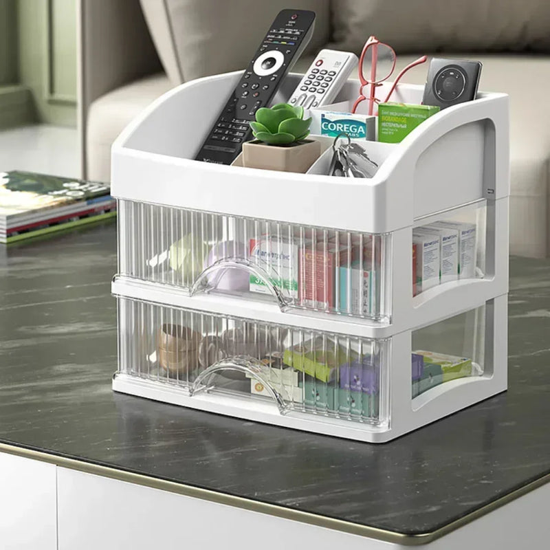 2025 Drawer style Storage Box Transparent Jewelry and Skincare Storage Box Large Capacity Desktop Items Dustproof