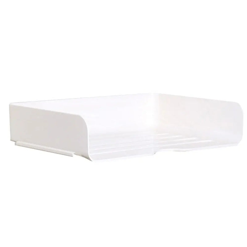 Stackable Desk Organizer Paper Tray Holder Office Desktop File Letter Book Document Filing Shelf Cosmetics Storage Rack