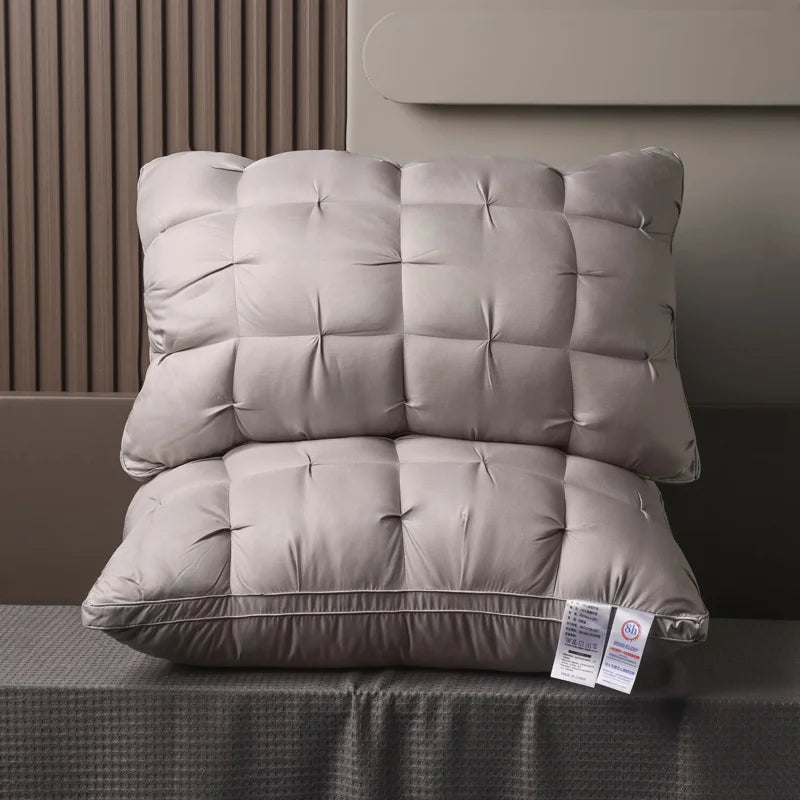 Luxurious 5-Star Hotel Quality Pillow 990g 20x30 Inches Deep Sleep Neck Support Non-Collapse High Pillow Core For All Seasons