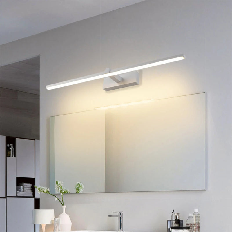 LED Wall Lamp 40/80/100cm Modern Mirror Decor Lighting Long Strip Light For Bathroom Washroom Kitchen Indoor Luminaire Lustre