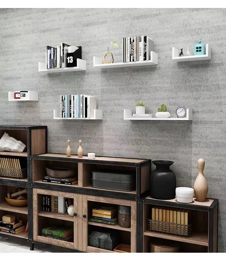 Wood Wall Shelves Floating Wall Self Kitchen Organizer Book Shelf Decor Art Decor Home Storage Shelfing Bag Display