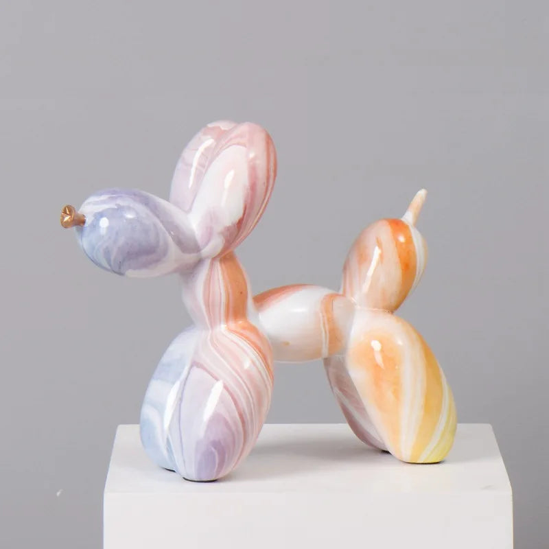 Nordic Exquisite dog Statue Living Room Office Sculpture Home Ornaments Accessories Desktop Decoration 