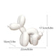 Cute Squat Balloon Dog Puppy Poop Statue Resin Animal Sculpture Craft Office Art Craftwork Tabletop Home Decor Collration Object