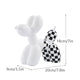 Vilead Plaid Balloon Dog Ornament INS Light Luxury Tabletop Shelf Living Room Home Office Decoration Accessories Modern Art Gift