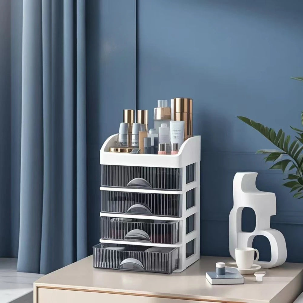 2025 Drawer style Storage Box Transparent Jewelry and Skincare Storage Box Large Capacity Desktop Items Dustproof