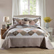 3-piece microfiber lightweight quilt bedding set with 2 pillowcases, suitable for all seasons, featuring a reversible soft cover