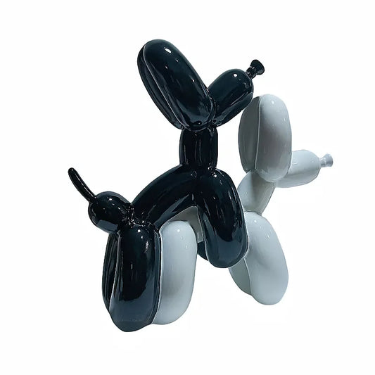 Balloon Dog Poop resin animal sculpture home decoration resin craft office decoration three-dimensional black gold