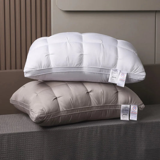 Luxurious 5-Star Hotel Quality Pillow 990g 20x30 Inches Deep Sleep Neck Support Non-Collapse High Pillow Core For All Seasons