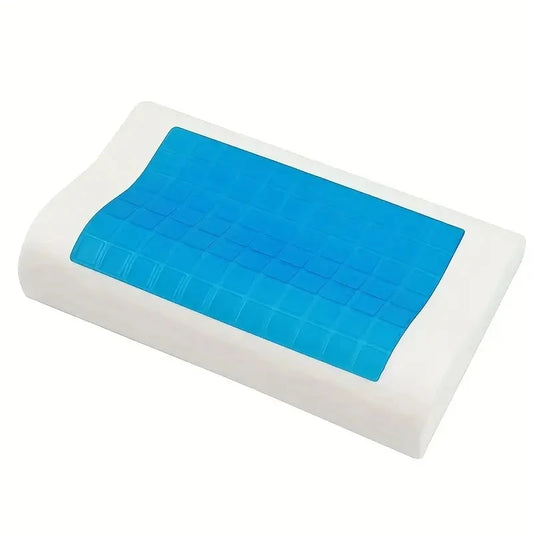 Gel Pillow Orthopedic  Memory Foam Pillow  60x40cm Soft Summer Ice-cool Slow Rebound Sleep BedPillow With Pillowcase Health Care