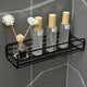 Bathroom Corner Triangle Shelf  Wall Mounted Storage Shelves Shampoo Holder Cosmetic Rack Iron Shower Drain Basket Organizer