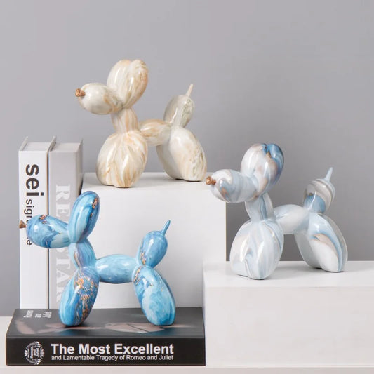 Nordic Exquisite dog Statue Living Room Office Sculpture Home Ornaments Accessories Desktop Decoration ﻿