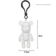 Fluid Bear Handmade DIY Keychain Fluid Rabbit Dragon Violent Bear Key Chain Small Pendant Mother's Day Event Gift